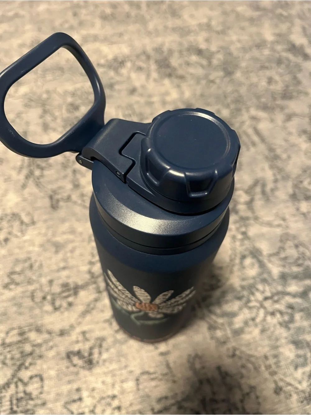 Life Is Good Daisy 26 ounce wide mouth stainless steel water bottle